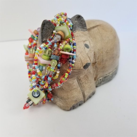 Colorful and Fun Multi Layer Beaded Bracelet - Picture 3 of 3